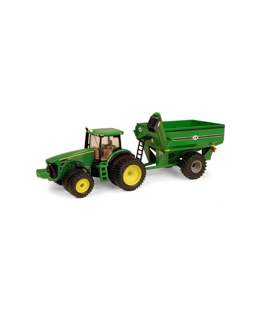 John Deere 8320R Tractor with J&M Grain Cart