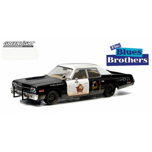 1974 Dodge Monaco Bluesmobile Green Machine Blues Brothers 1:24 GreenLight 84011 