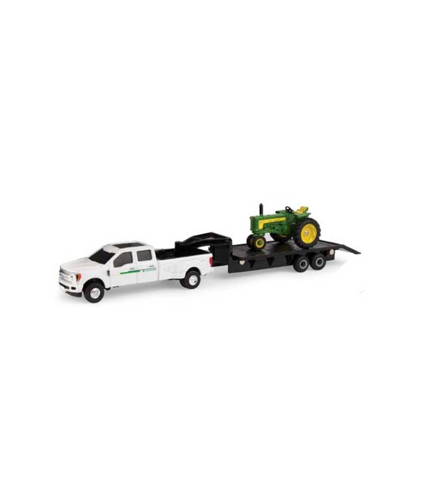 John Deere 530 Tractor with Ford Truck and Trailer