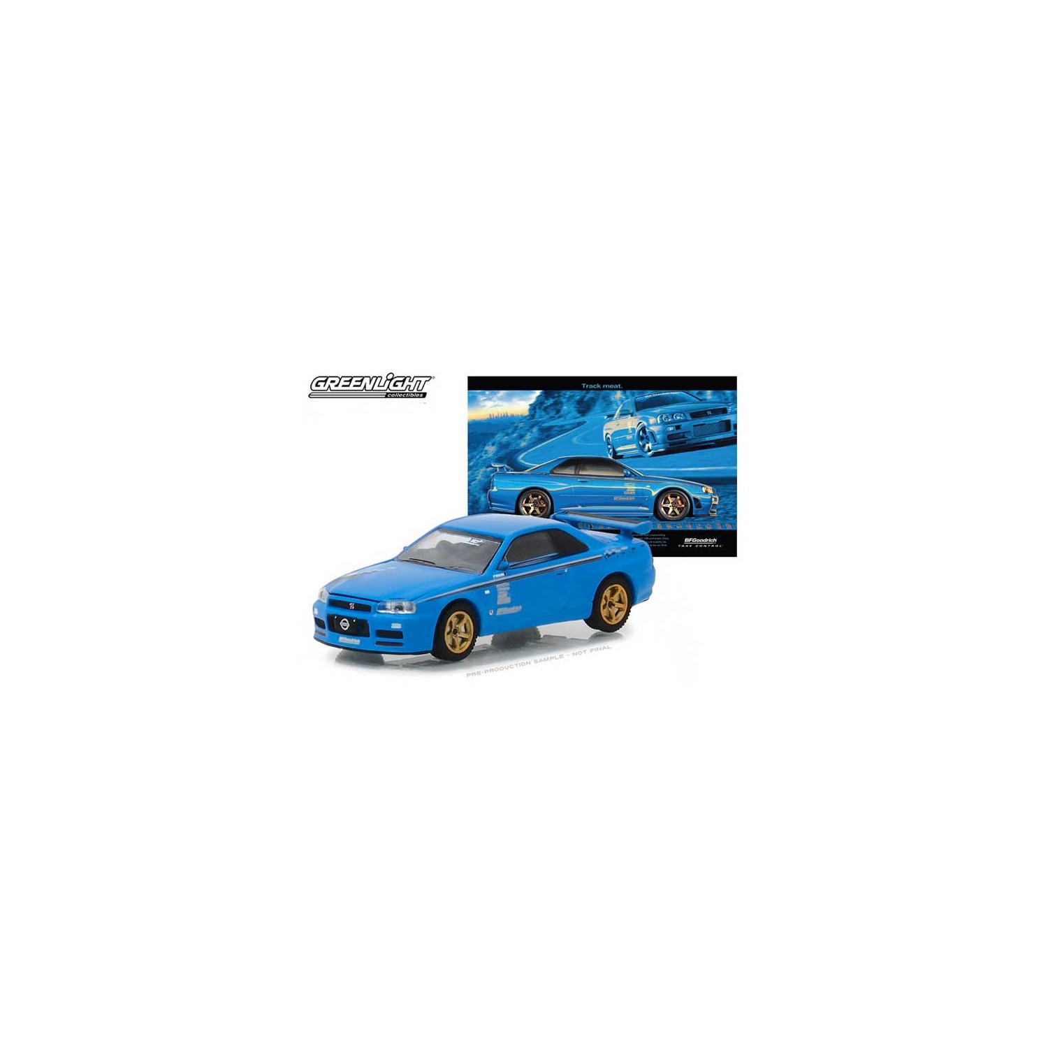 Greenlight 29944 BFGOODRICH Vintage AD Cars 2001 Nissan Skyline Gt-r R34 1/64 BL for sale online 