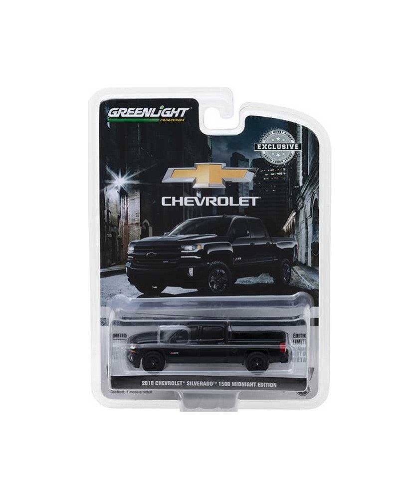 グリーンライト 2018 シルバラード 1500 ミッドナイト エディション Greenlight 2018 Chevrolet Silverado 1500 Midnight Edition