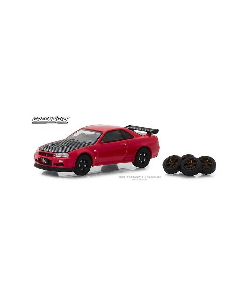 Greenlight The Hobby Shop Series 4 - 2002 Nissan Skyline GT-R (R34)