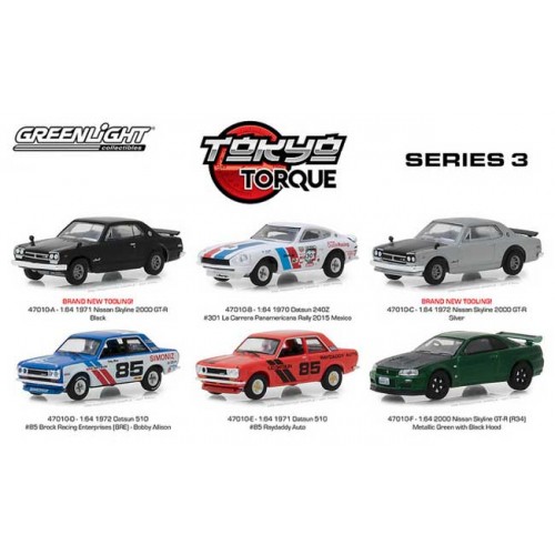 Greenlight Tokyo Torque Series 3 - Six Car Set