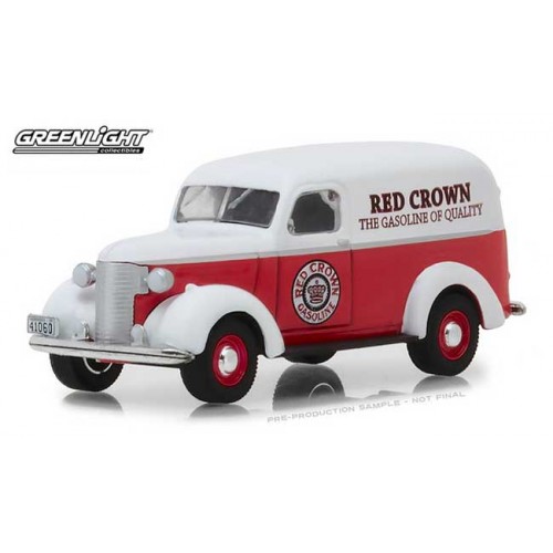 Greenlight Running on Empty Series 6 - 1939 Chevy Panel Truck Red Crown