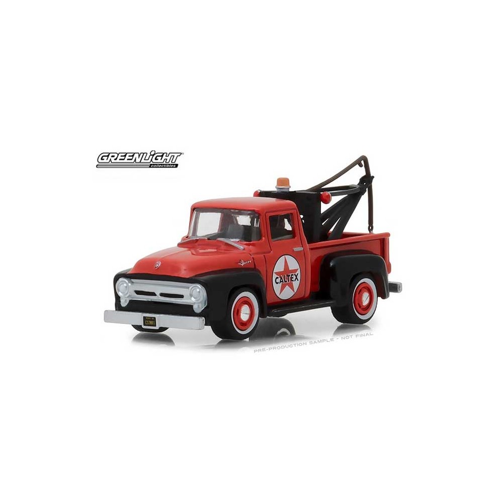 1956 FORD TRUCK F-100 TOW TRUCK RED 1:64 SCALE COLLECTOR DIECAST CAR 