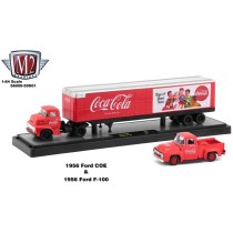 M2 Machines Coca-Cola Haulers - 1956 Ford COE and 1956 Ford F-100