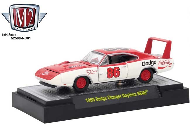 M2 Machines Coca Cola 1969 Dodge Charger Daytona HEMI 1:64