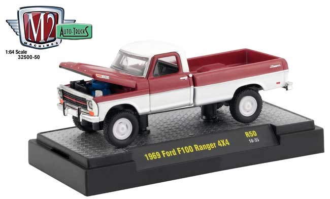 M2 Machines "1969 Ford F-100 Ranger Truck & 1966 Ford Mustang Gasser" Ford 