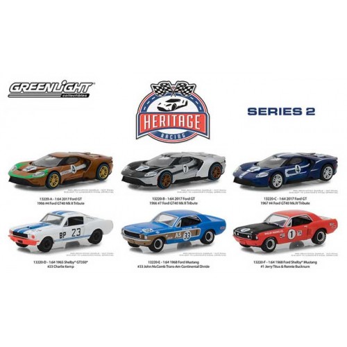 Greenlight Ford Racing Heritage Series 2 - Six Car Set