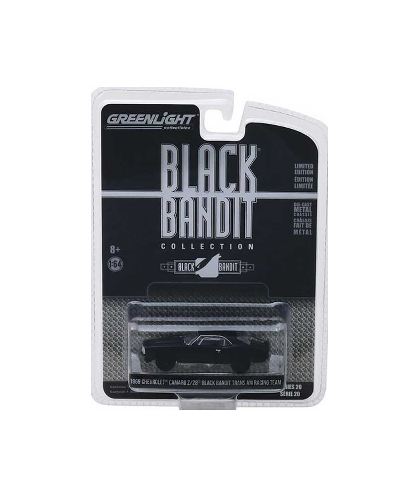 Greenlight Black Bandit Series 20 - 1969 Chevy Camaro Z/28
