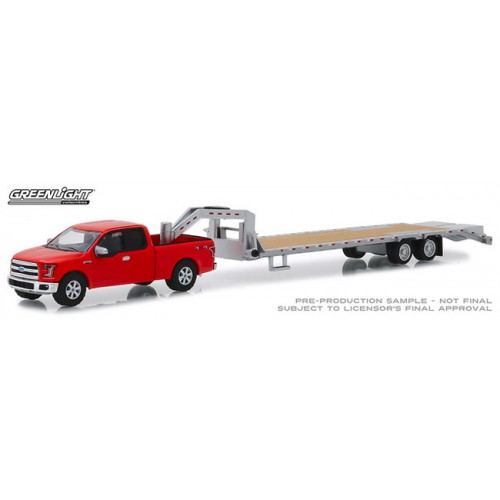 Greenlight Hobby Exclusive - 2017 Ford F-150 with Gooseneck Trailer