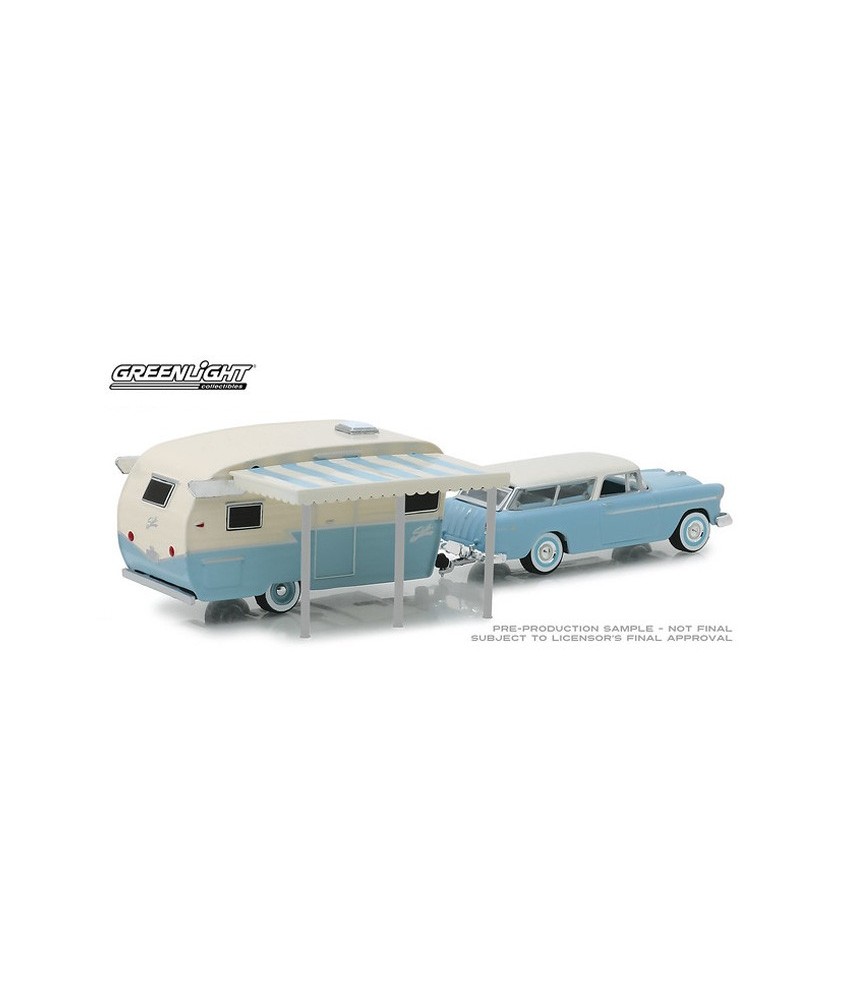 Greenlight Hitch and Tow Series 16 - 1955 Chevy Nomad with Shasta