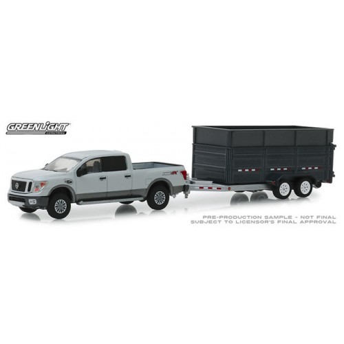 Greenlight Hitch and Tow Series 16 - 2018 Nissan Titan with Dump Trailer