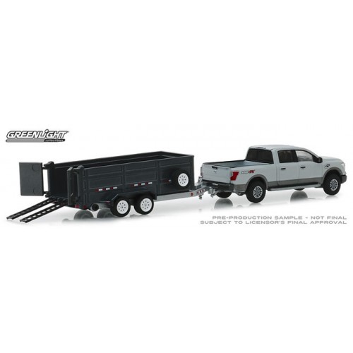 Greenlight Hitch and Tow Series 16 - 2018 Nissan Titan with Dump Trailer