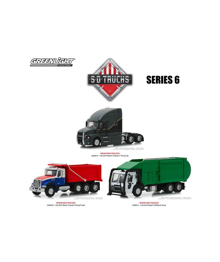 Greenlight S.D. Trucks Series 6 - Three Truck Set