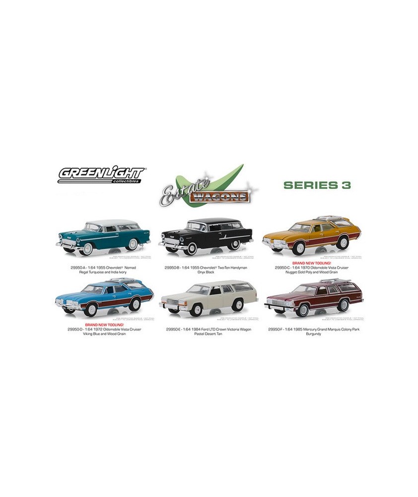 Greenlight Estate Wagons Series 3 - Six Car Set