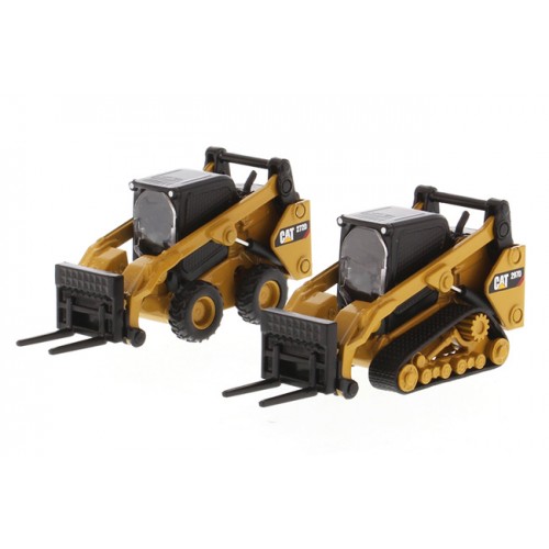 Diecast Masters Caterpillar 272D2 Skid Loader and 297DA Compact Track Loader