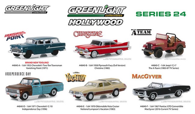 Greenlight diecast cheap hollywood series