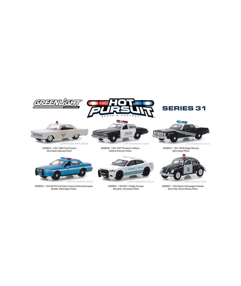 Greenlight Hot Pursuit Series 31 -  Six Car Set