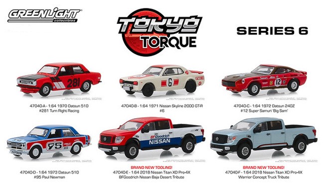 1970 DATSUN 510 SILVER ** Greenlight Tokyo Torque 1:64 ** SALE **