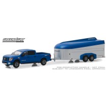 Greenlight Hitch and Tow Series 17 - 2018 Nissan Titan with Aerovault Trailer
