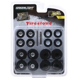 Greenlight Auto Body Shop Wheel and Tire Packs Series 1 - Kings of Crunch  Firestone