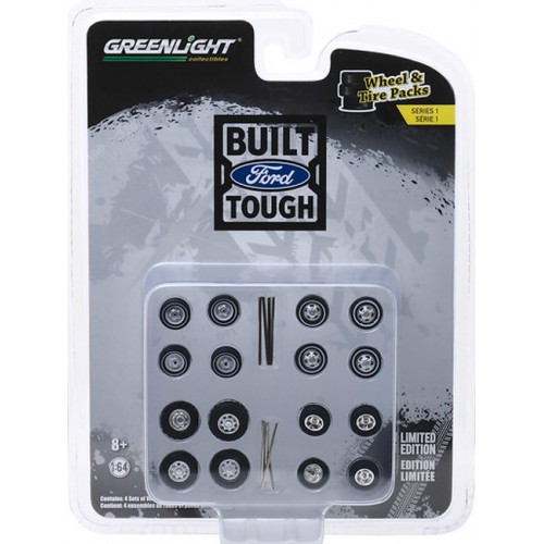 Greenlight Auto Body Shop Wheel and Tire Packs Series 1 - Ford Trucks