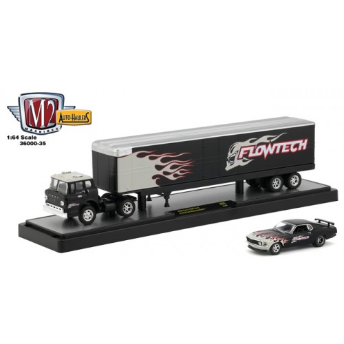 M2 Machines Auto-Haulers Release 35 - 1966 Ford C-950 and 1970 Ford Mustang Mach 1