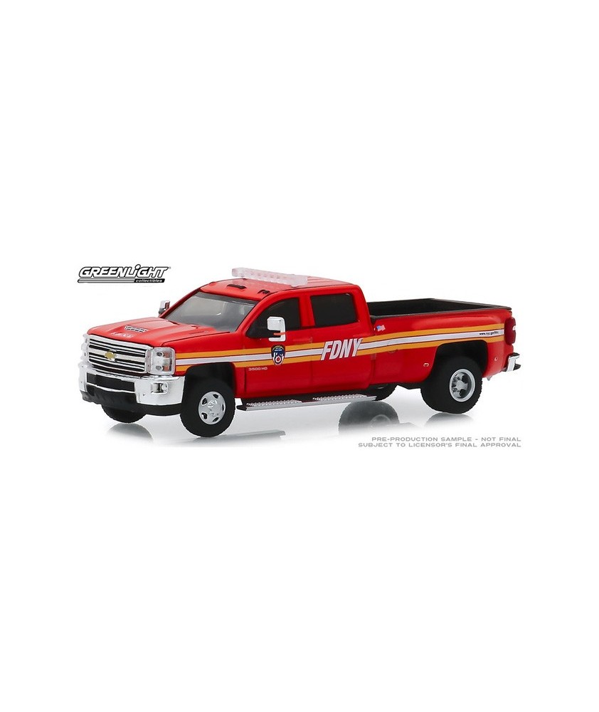 Greenlight Dually Drivers Series 2 - 2018 Chevy Silverado 3500 FDNY