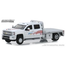 Greenlight Dually Drivers Series 2 - 2018 Chevy Silverado 3500 Flatbed USA-1