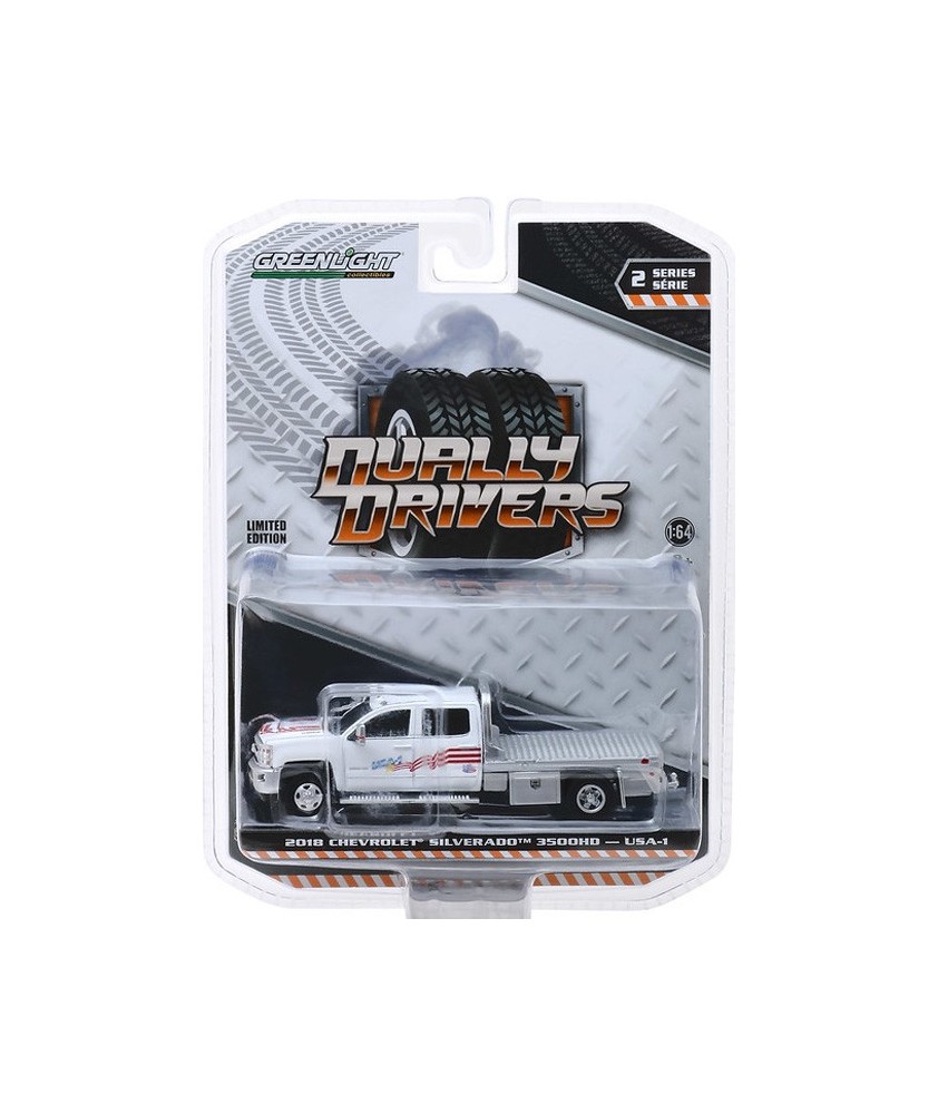 Greenlight Dually Drivers Series 2 - 2018 Chevy Silverado