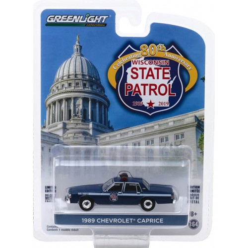 Greenlight Anniversary Collection Series 9 - 1989 Chevrolet Caprice Wisconsin State Patrol
