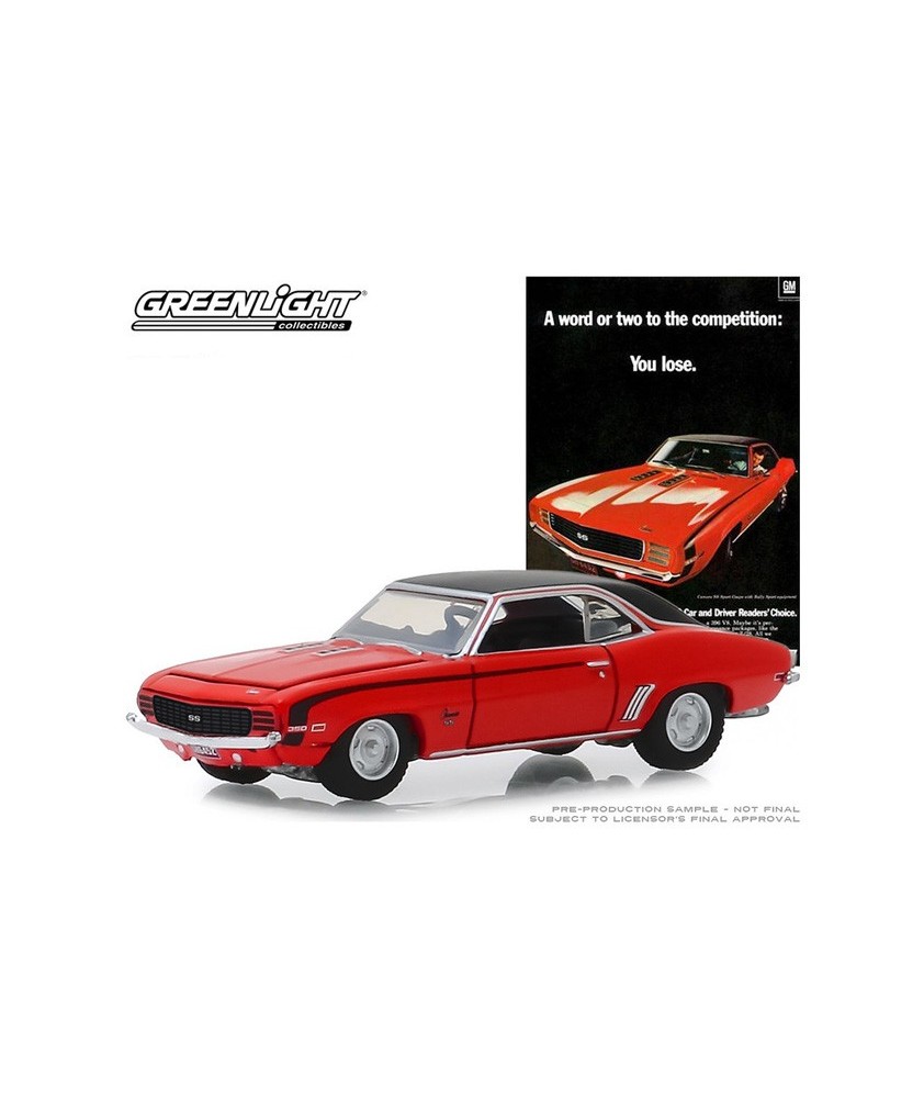 Greenlight Vintage Ad Cars Series 1 - 1969 Chevrolet Camaro SS