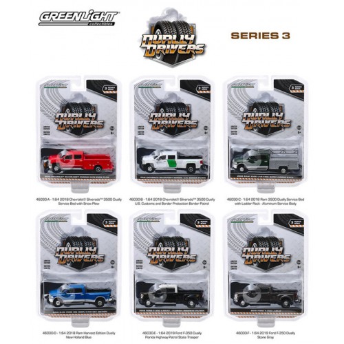 Greenlight Dually Drivers Series 3 - Six Truck Set