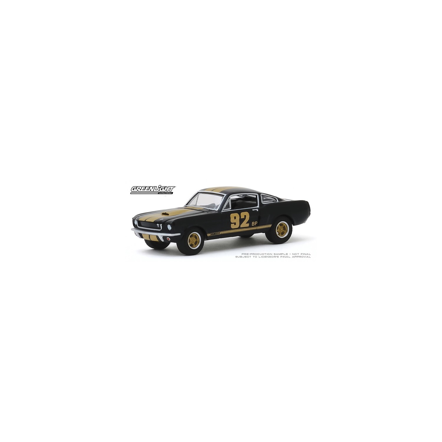 1:64 GreenLight Hobby Exclusive Black 1966 Shelby Mustang GT350H #92 BP