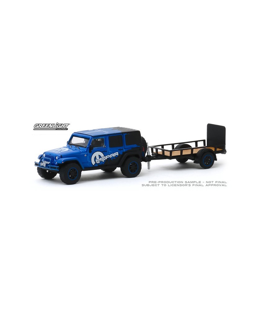 Greenlight Hitch and Tow Series 19 - 2012 Jeep Wrangler Unlimited and Utility Trailer