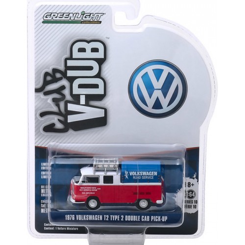 Greenlight Club V-Dub Series 10 - 1976 Volkswagen Type 2 Double Cab Pick Up