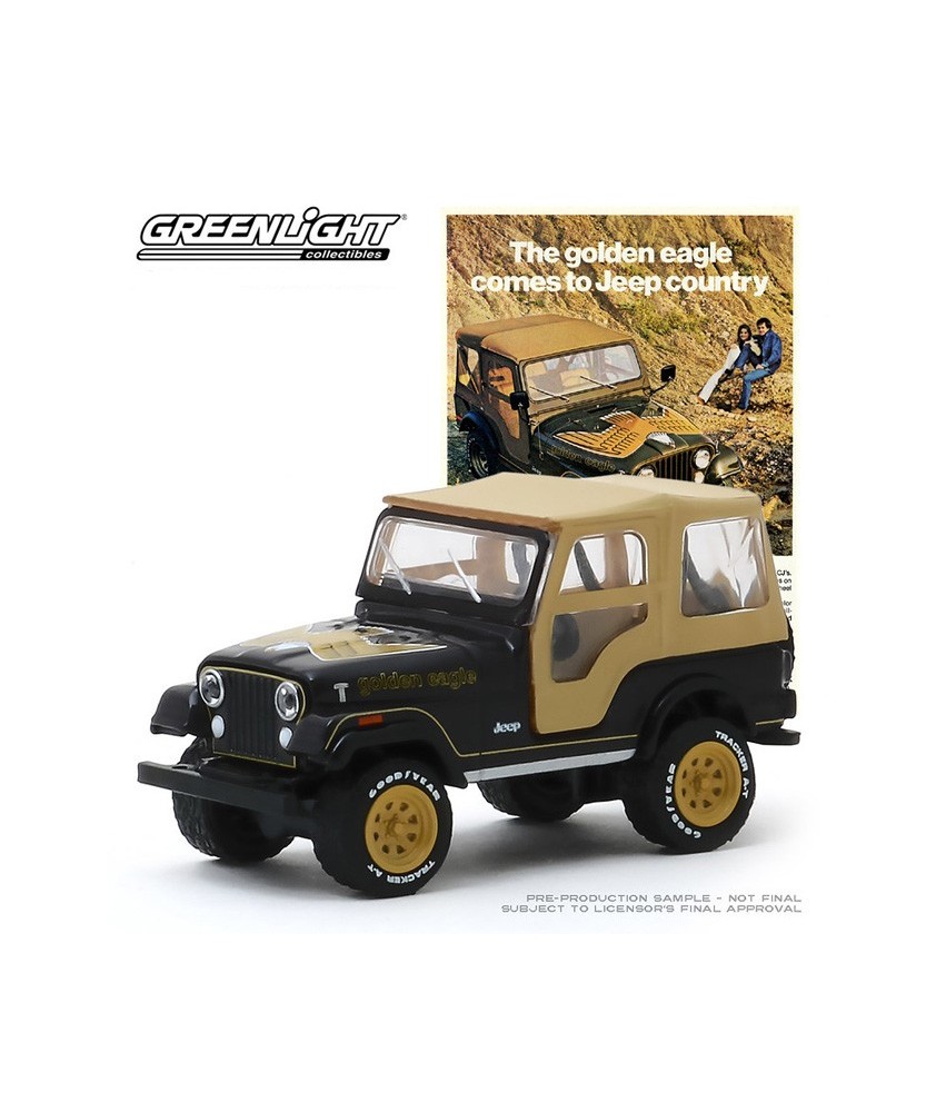 Jeep cl-5 golden eagle 1977 vintage ad cars series 2 1:64 GreenLight