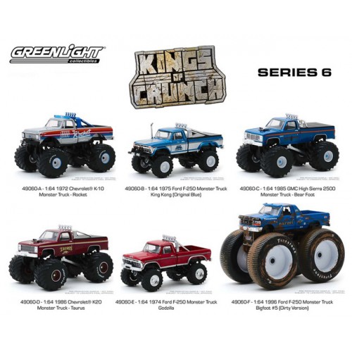 Greenlight Kings of Crunch Series 6 - Six Truck Set