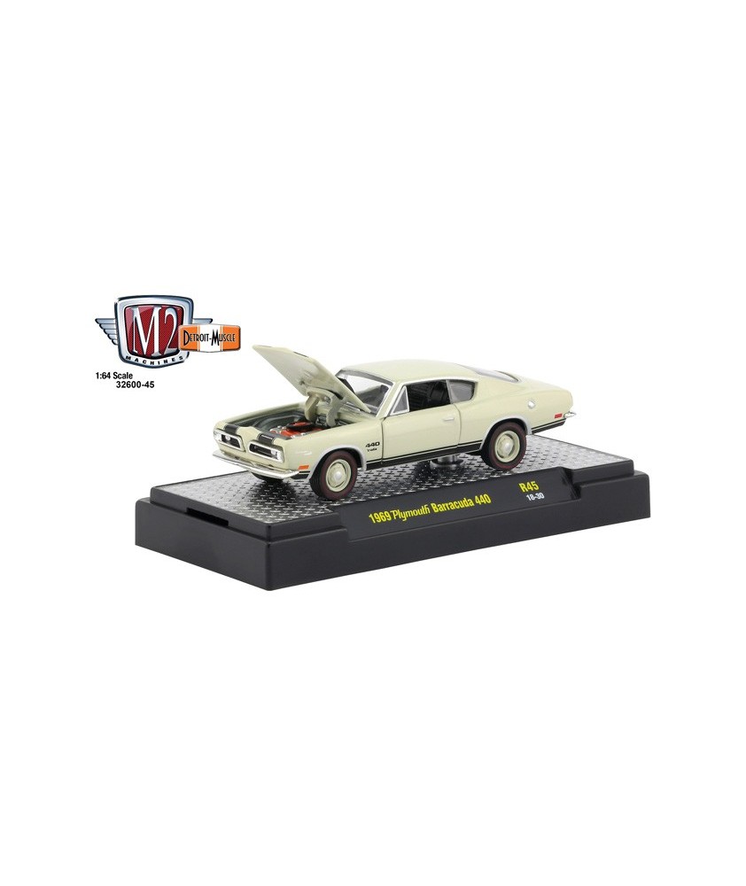 M2 Machines Detroit Muscle Release 45 - 1969 Plymouth Barracuda 440