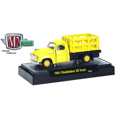M2 Machines Auto-Trucks Release 21 - 1951 Studebaker 2R Stakebed Truck Clamshell Package