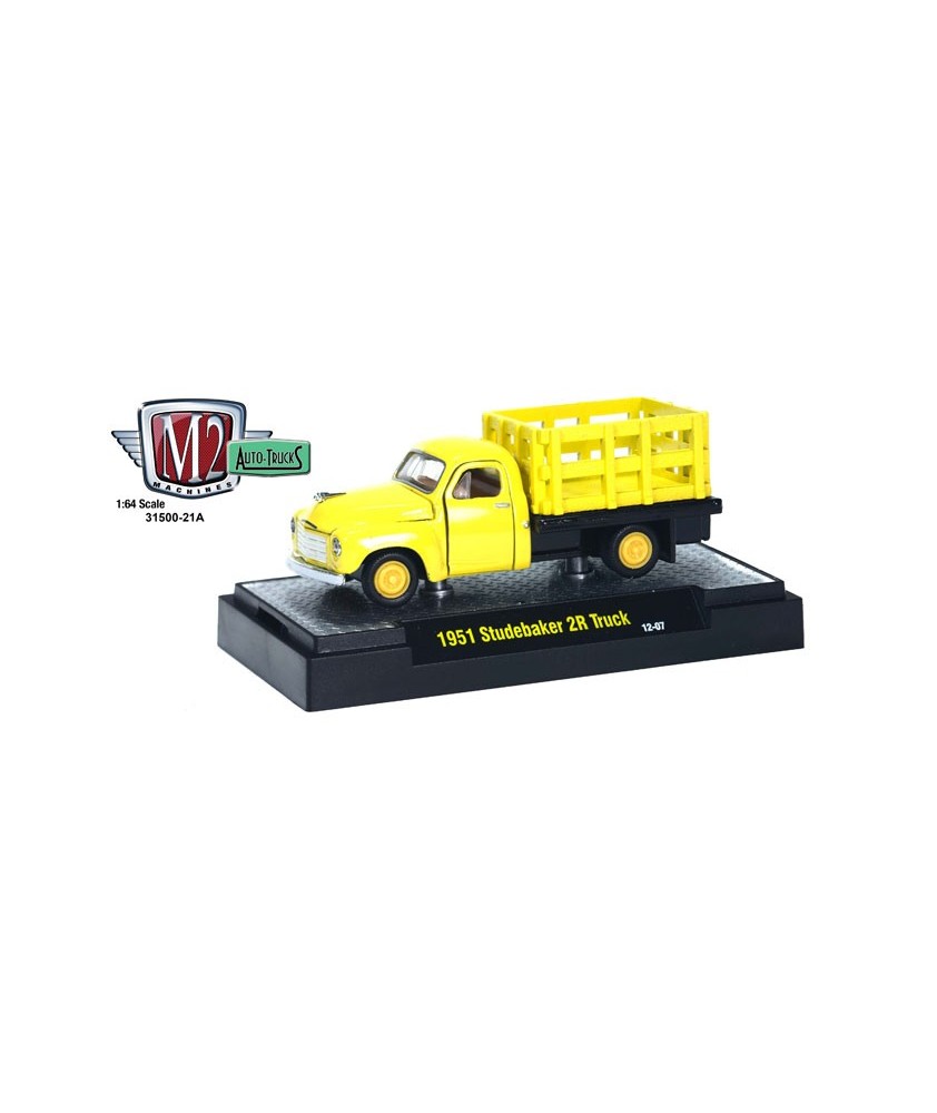 M2 Machines Auto-Trucks Release 21 - 1951 Studebaker 2R Stakebed Truck Clamshell Package