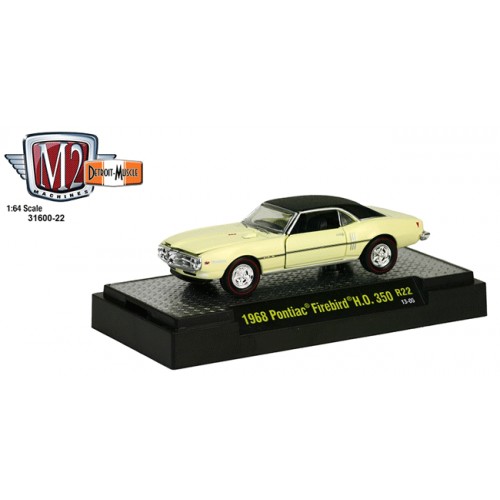 M2 Machines Detroit Muscle Release 22 - 1968 Pontiac Firebird H.O. 350 Clamshell Package