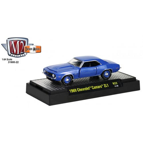 M2 Machines Detroit Muscle Release 22 - 1969 Chevrolet Camaro ZL1 Clamshell Package