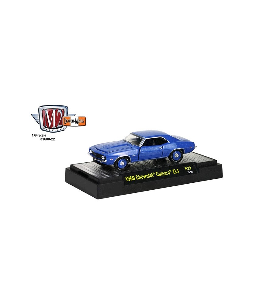 M2 Machines Detroit Muscle Release 22 - 1969 Chevrolet Camaro ZL1 Clamshell Package