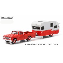 Greenlight Hitch and Tow Series 4 - 1962 Dodge D-100 and Shasta Airflyte Camper