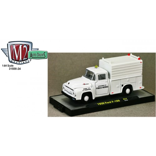 M2 Machines Auto-Trucks Release 24 - 1956 Ford F-100 Utility Bed Clamshell Package