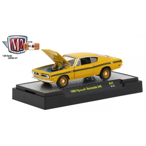 M2 Machines Detroit Muscle Release 47 - 1969 Plymouth Barracuda 340