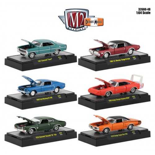 M2 Machines Detroit Muscle Release 48 - Six Car Set