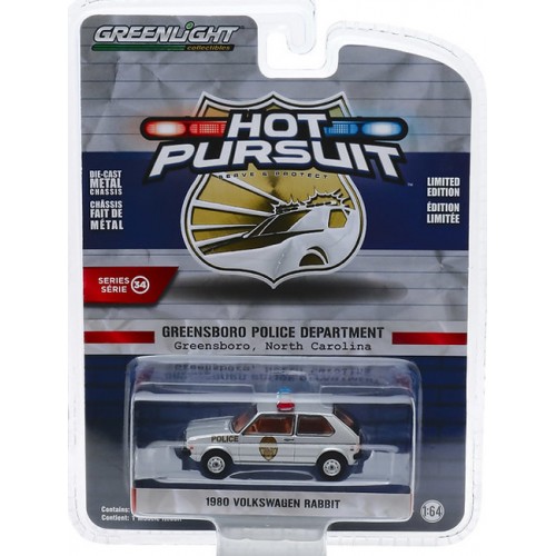 Greenlight Hot Pursuit Series 34 - 1980 Volkwagen Rabbit Greensboro